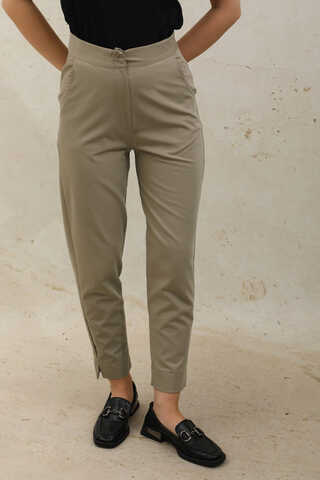 Cigarette Trousers Mink - 3
