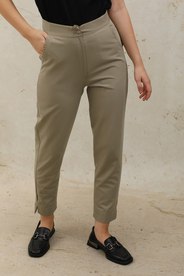 Cigarette Trousers Mink - 4