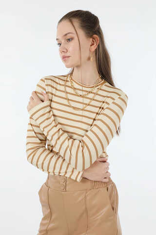 Çizgili Body Camel - 1