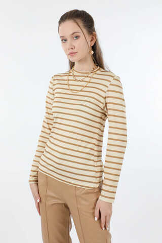 Çizgili Body Camel - 5