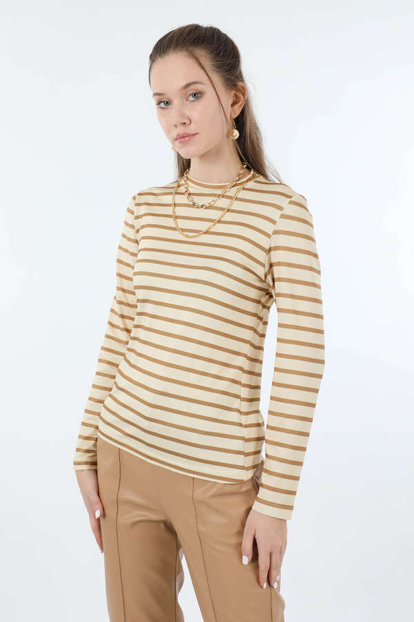 Çizgili Body Camel - 5