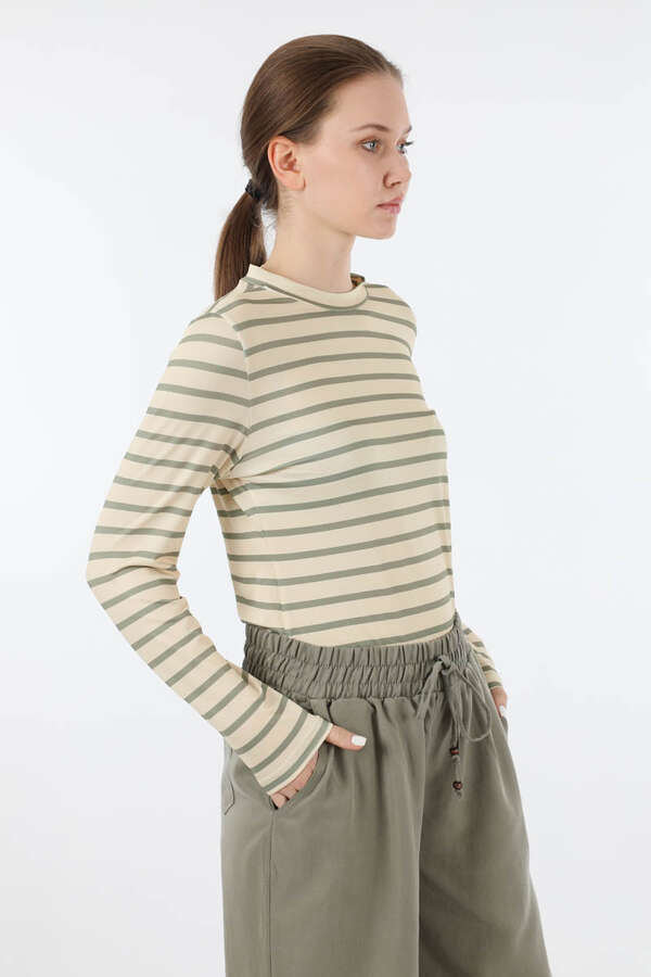 Çizgili Body Mint - 3