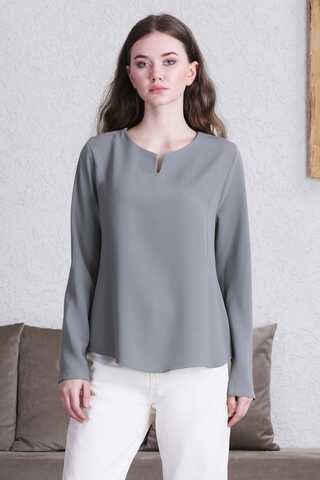 Classic Blouse Dark Grey - 1