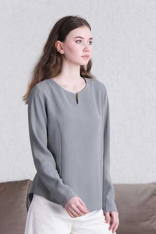 Classic Blouse Dark Grey - 2