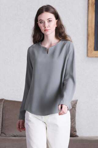 Classic Blouse Dark Grey - 3