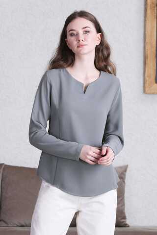 Classic Blouse Dark Grey - 4