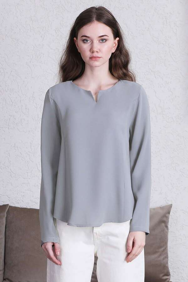 Classic Blouse Grey - 1