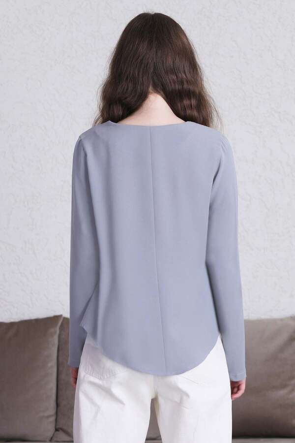 Classic Blouse Grey - 5