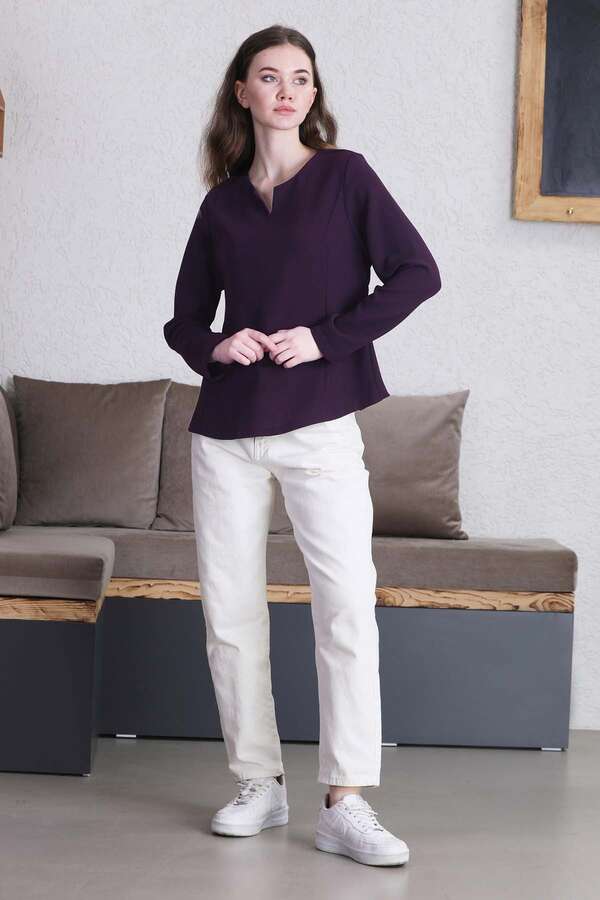Classic Blouse Purple - 1