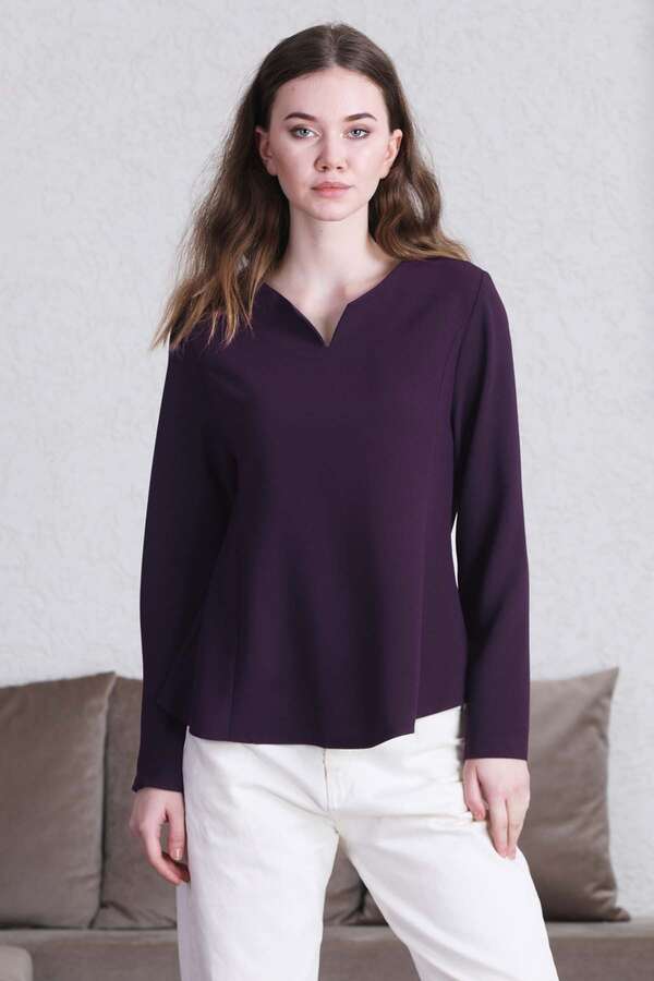 Classic Blouse Purple - 4