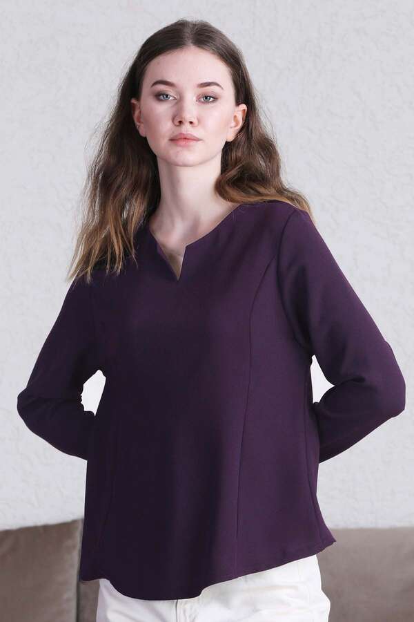 Classic Blouse Purple - 5