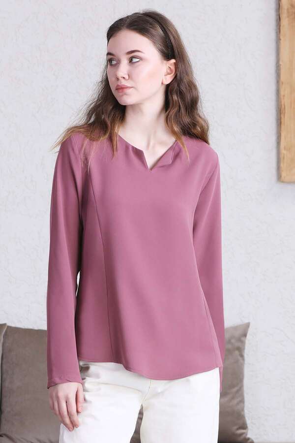 Classic Blouse Dried Rose - 1