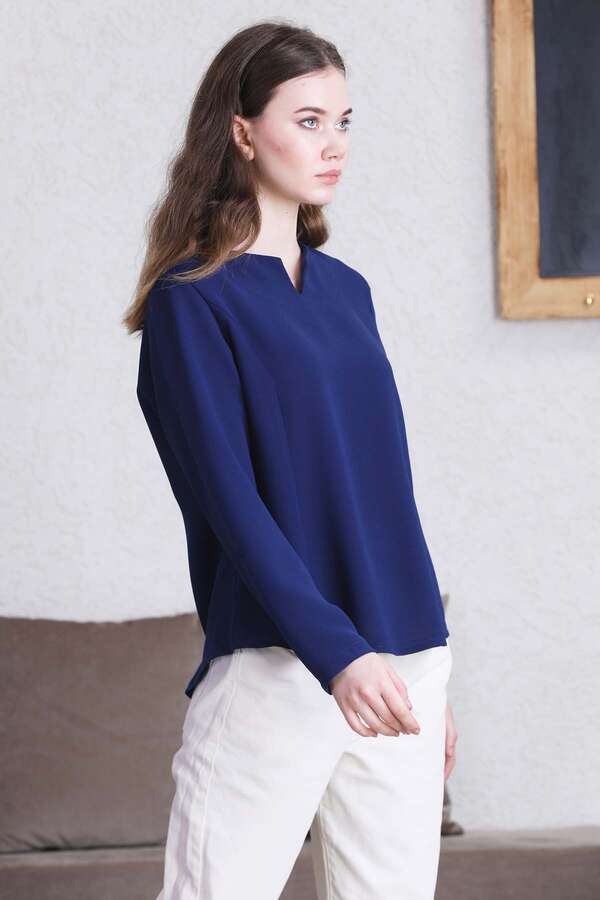 Classic Blouse Sax - 3