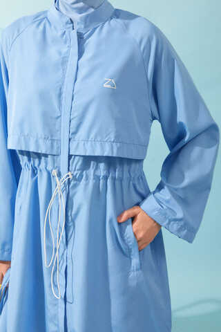 Classic Modest Swimsuit Set Baby Blue - 2