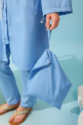 Classic Modest Swimsuit Set Baby Blue - 5