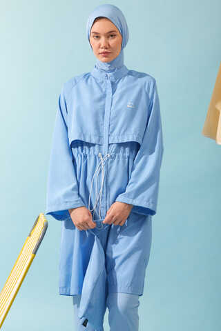 Classic Modest Swimsuit Set Baby Blue - 7