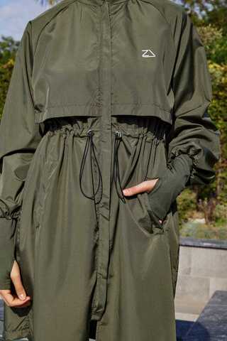 Classic Modest Swimsuit Set Khaki - 17