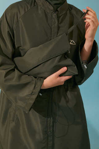 Classic Modest Swimsuit Set Khaki - 2