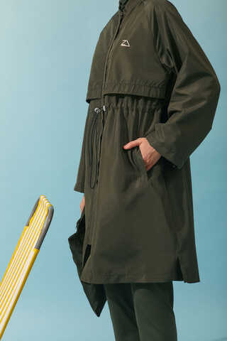 Classic Modest Swimsuit Set Khaki - 5