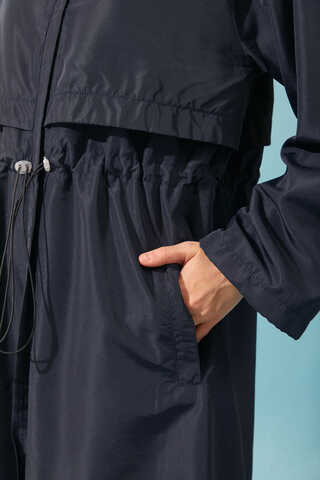 Classic Modest Swimsuit Set Navy - 8