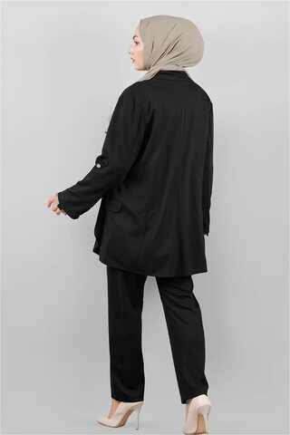 Classic Pants Jacket Set Black - 4