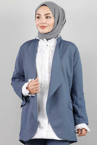 Classic Pants Jacket Set Blue - 2