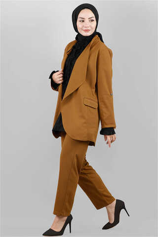 Classic Pants Jacket Set Tan - 2