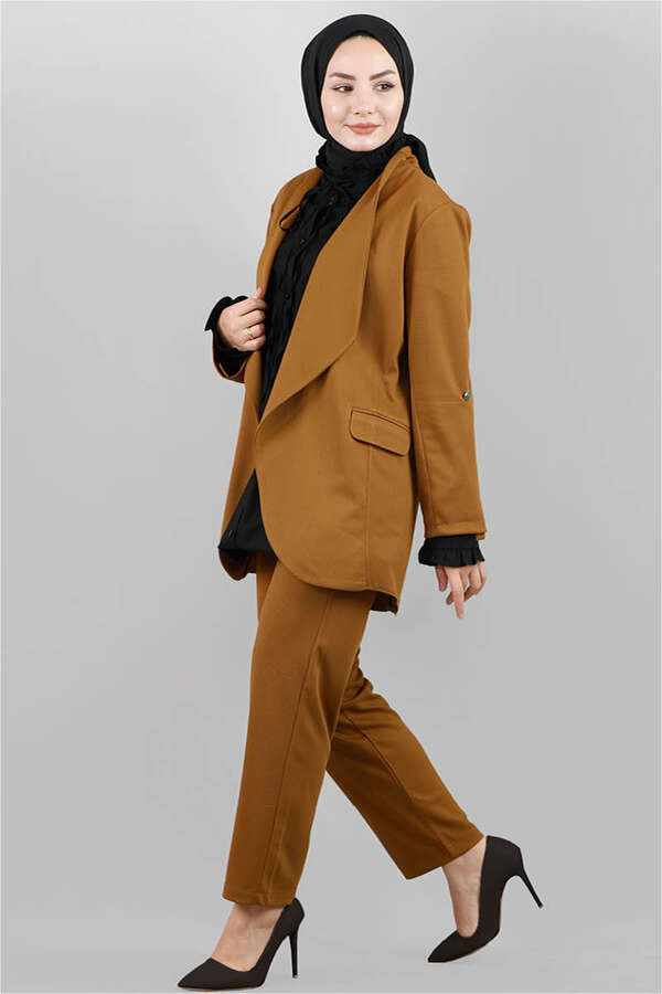 Classic Pants Jacket Set Tan - 2