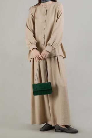 Classic Shirt Suit Beige - 3