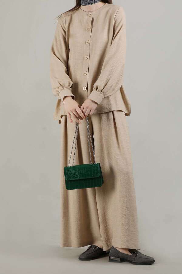 Classic Shirt Suit Beige - 3