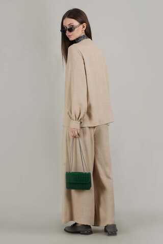 Classic Shirt Suit Beige - 5