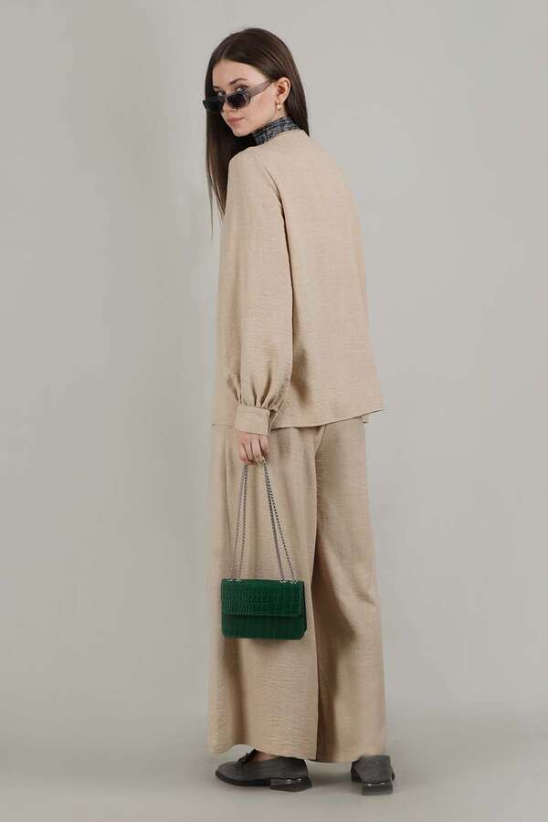 Classic Shirt Suit Beige - 5