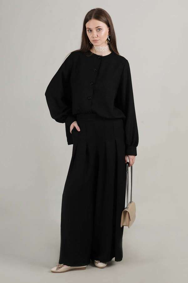 Classic Shirt Suit Black