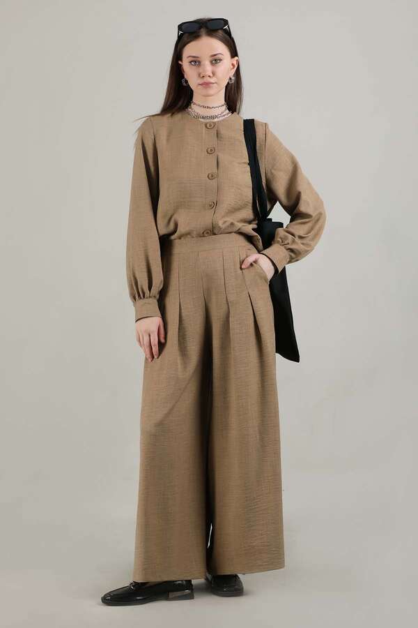 Classic Shirt Suit Camel - 1