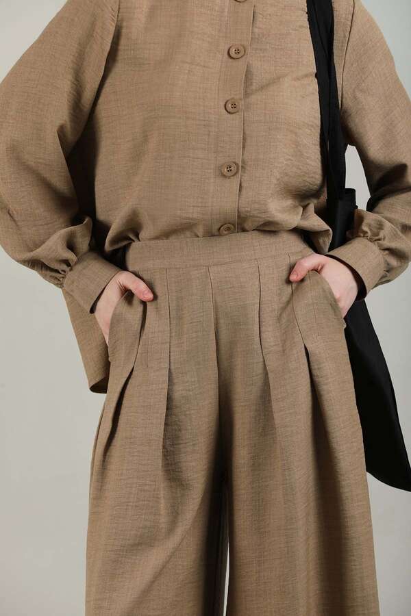 Classic Shirt Suit Camel - 2