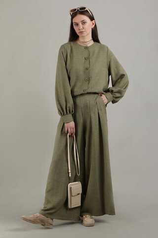 Classic Shirt Suit Khaki - 1