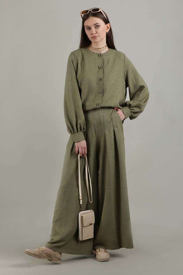 Classic Shirt Suit Khaki - 1