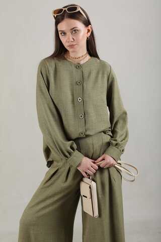 Classic Shirt Suit Khaki - 2