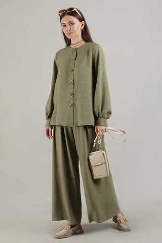 Classic Shirt Suit Khaki - 3