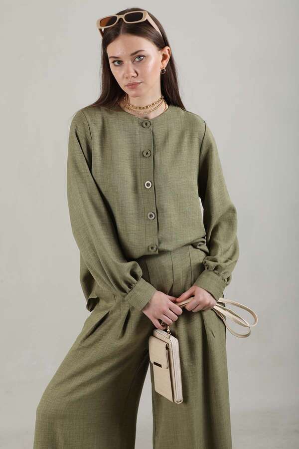 Classic Shirt Suit Khaki - 2