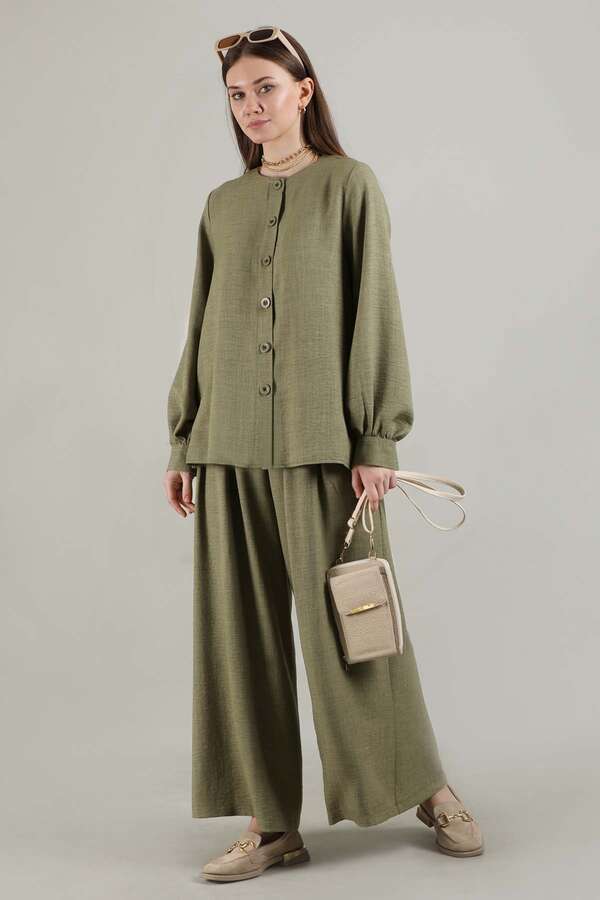 Classic Shirt Suit Khaki - 3