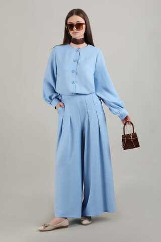 Classic Shirt Suit Light Blue - 1
