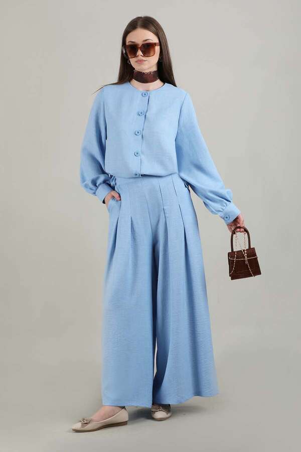 Classic Shirt Suit Light Blue - 1