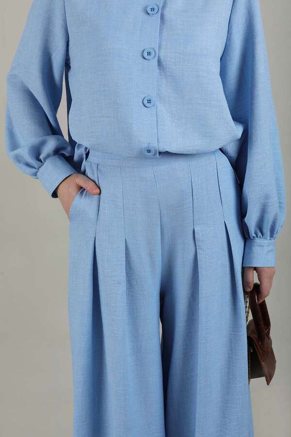 Classic Shirt Suit Light Blue - 2