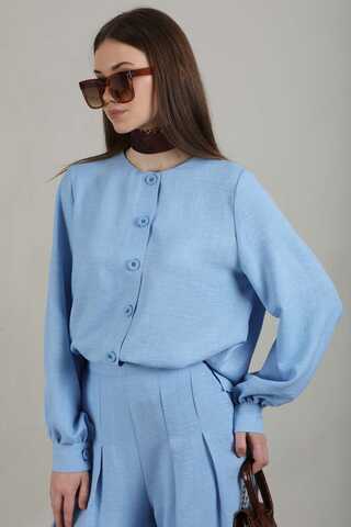 Classic Shirt Suit Light Blue - 4