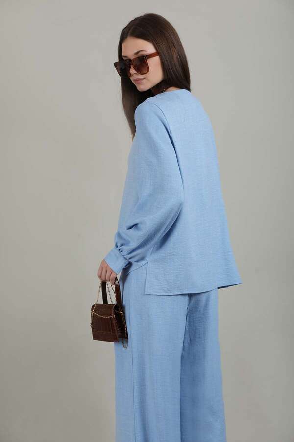 Classic Shirt Suit Light Blue - 5