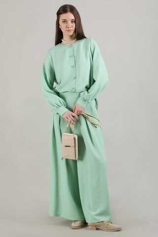 Classic Shirt Suit Water Green - 1