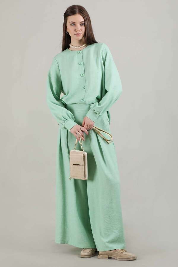 Classic Shirt Suit Water Green - 1