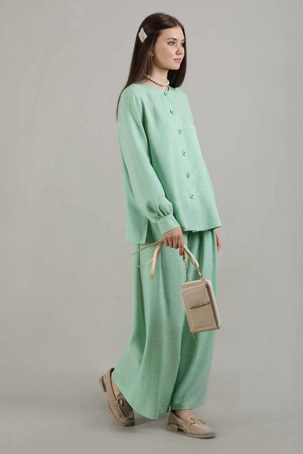 Classic Shirt Suit Water Green - 3