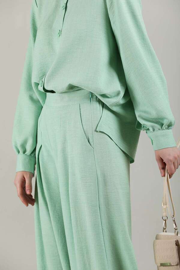 Classic Shirt Suit Water Green - 4